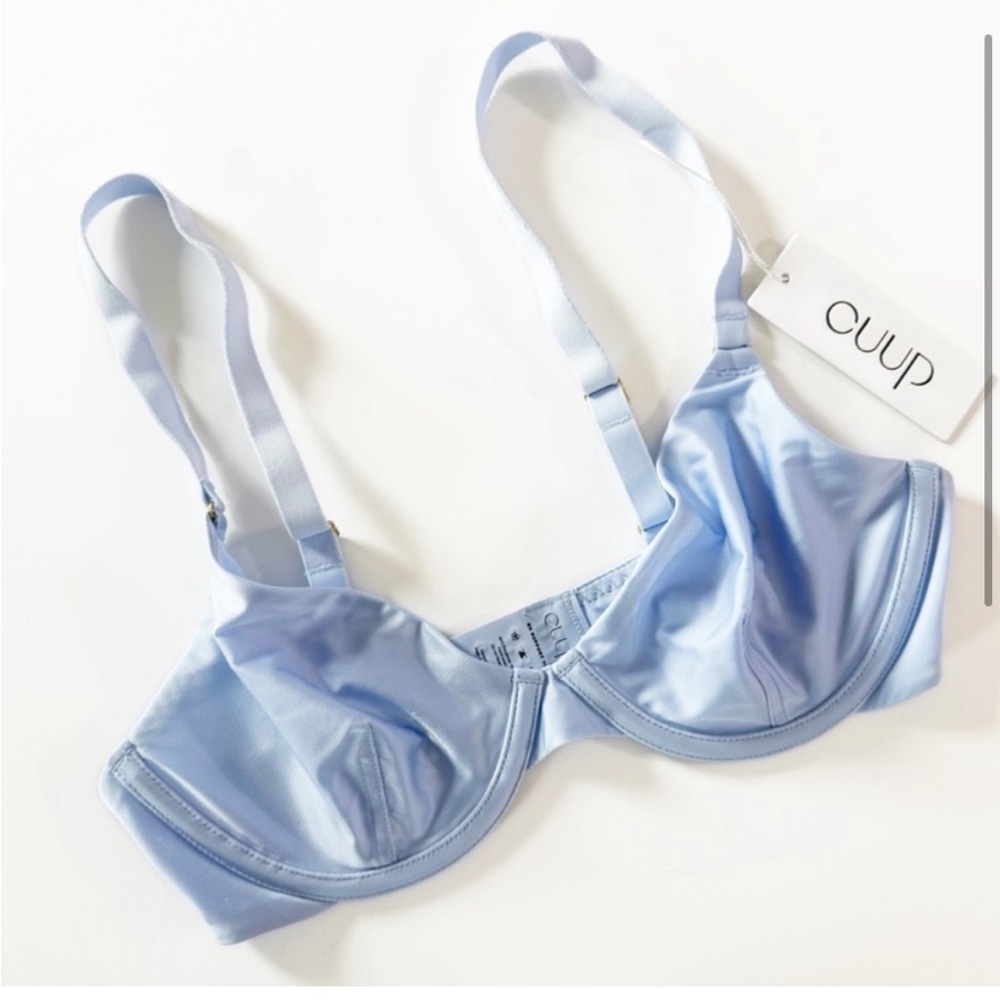 NWT CUUP Blue Underwire Bra Size 34C